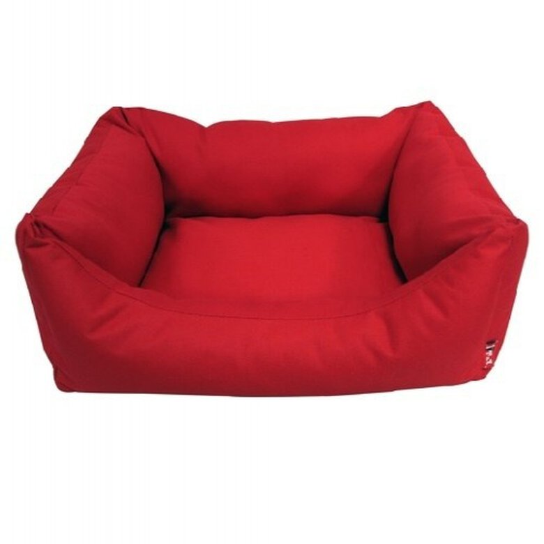 T&Z basic cama con cojín lavable rojo para perros, , large image number null