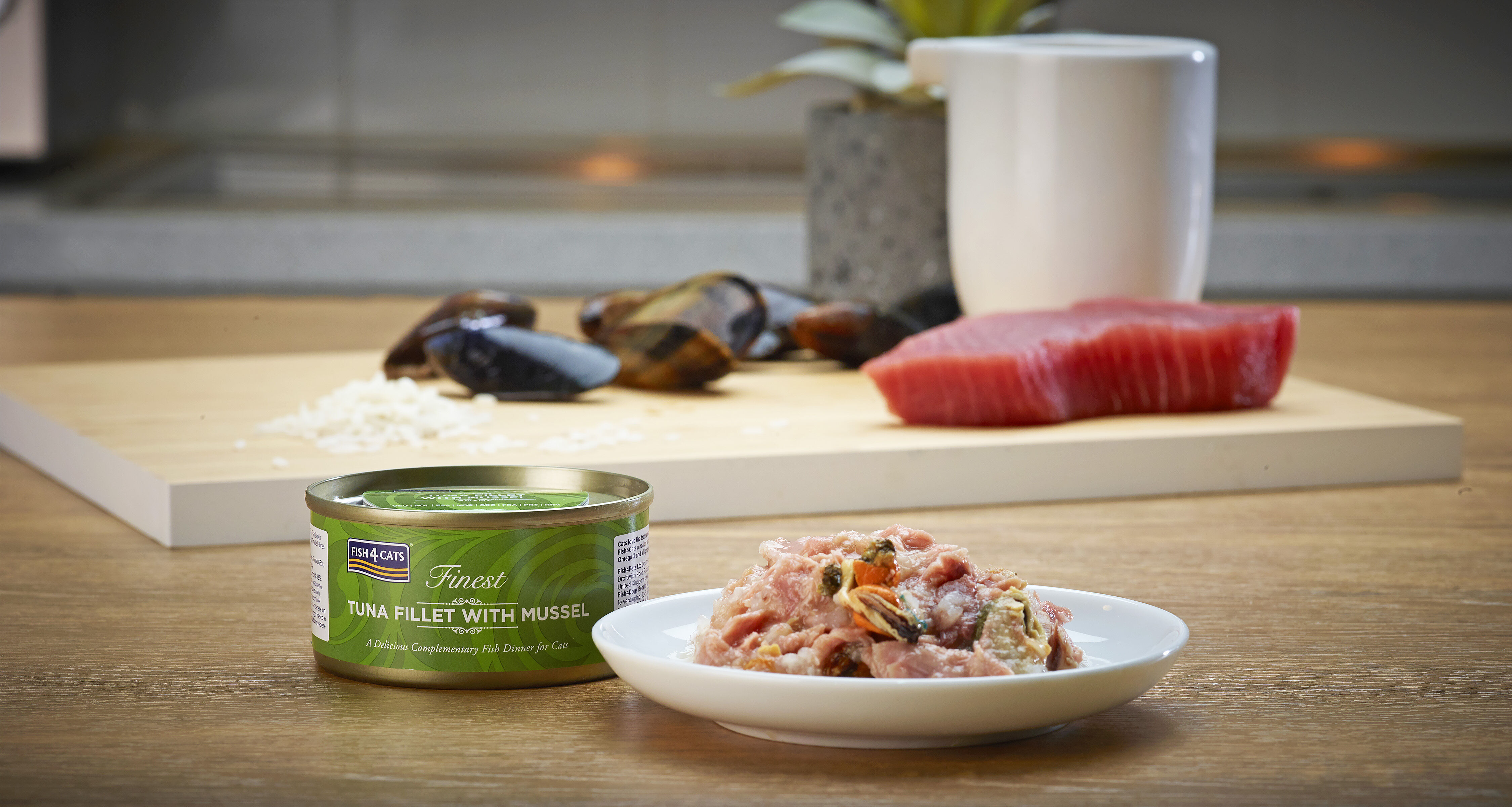 Fish4Cats Lata Filete Atún con Mejillón para gatos thumbnail