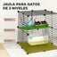 PawHut Jaula para Gato Negro, , large indicador imagen numero 10