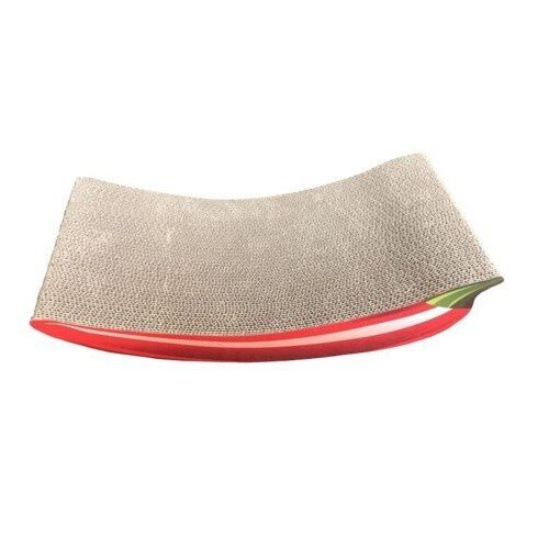 AIME rascador alfombra de cart&oacute;n reciclado rojo para gatos, , large Imagen numero 1