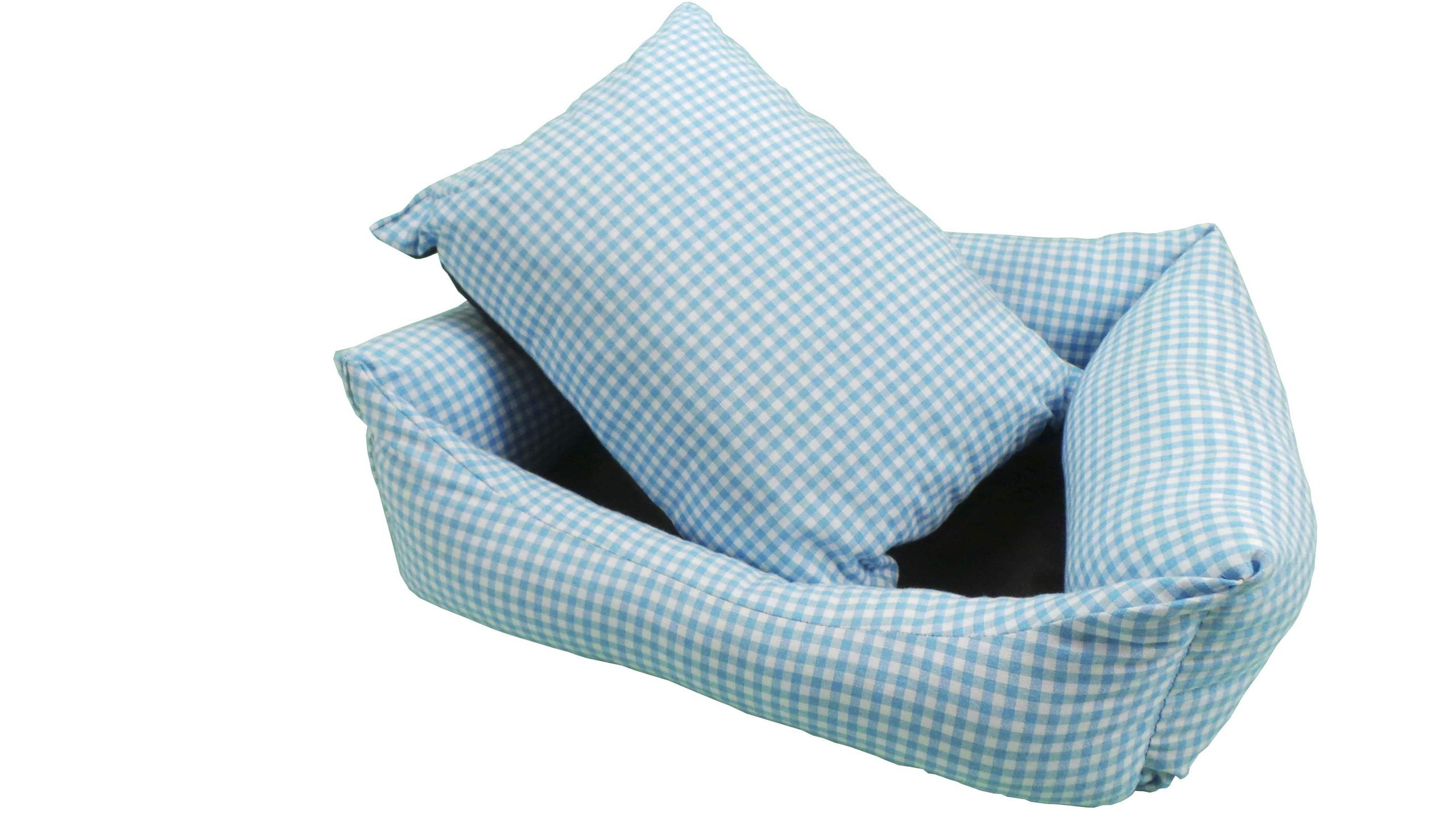 Cama Cuna cuadrada VICHY T2 55x45 Azul, , large Imagen numero 3