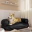 Vidaxl sofá acolchado rectangular negro para perros, , large indicador imagen numero 3