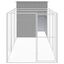 vidaXL Caseta perro corral acero galvanizado gris claro 165x1271x181cm, , large indicador imagen numero 20