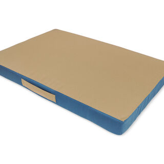 Gauty Cama Tela de sarga azul y beige para Perros y Gatos