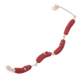 Cadena de salchichas de juguete para perros  color Marrón