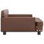 vidaXL Cama para perros de cuero sintético marrón 90x53x30 cm, , large indicador imagen numero 4