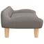 vidaXL Cama para perros de tela gris taupe 70x40x24 cm, , large indicador imagen numero 3
