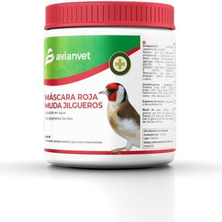 Avianvet Máscara Roja Muda para Jilgueros
