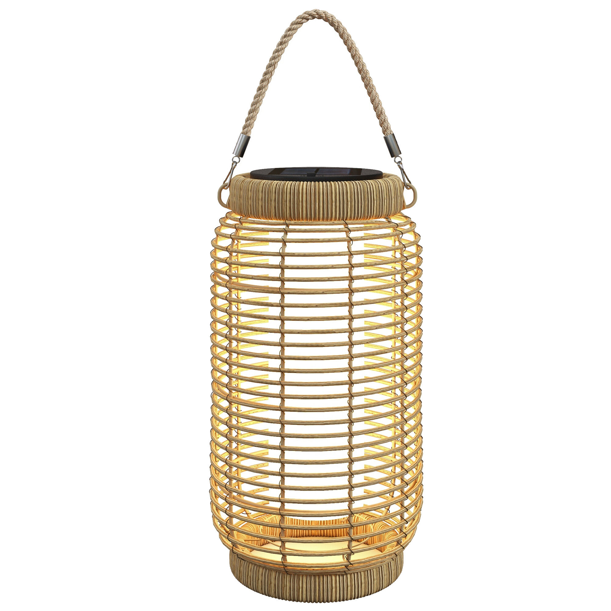 Outsunny L&aacute;mpara de Rat&aacute;n Arena, , large Imagen numero 1