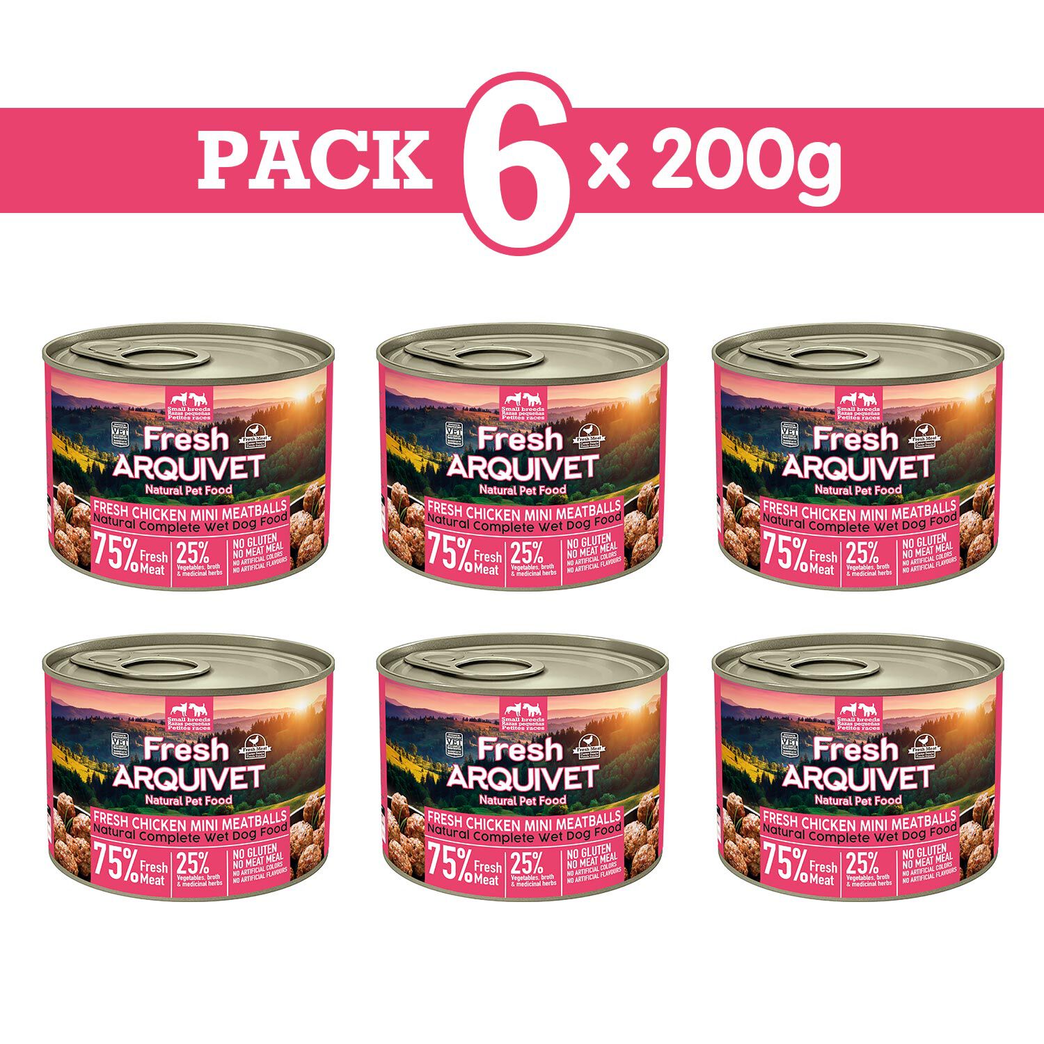 Arquivet Fresh MINI Chicken Meatballs 200gr, , large Imagen numero 2