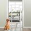 COSTWAY Puerta para Mascotas de Metal, Barrera Ajustable con 2 Extensiones y Puerta Peque&ntilde;a, Ideal para Cocina y Escaleras, 77-104 cm de Ancho, Blanco (Altura de 150cm), , large indicador imagen numero 2