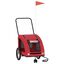 vidaXL Remolque de bicicleta para perros hierro y tela Oxford rojo, , large indicador imagen numero 9