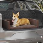 Vidaxl cama de maletero marrón para perros, , large image number null