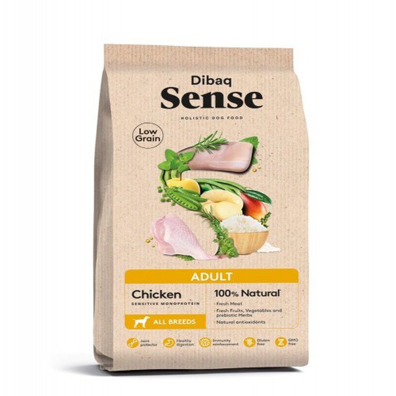 Pienso Dibaq Sense Low Grain para perros adultos sabor Pollo, , large image number null