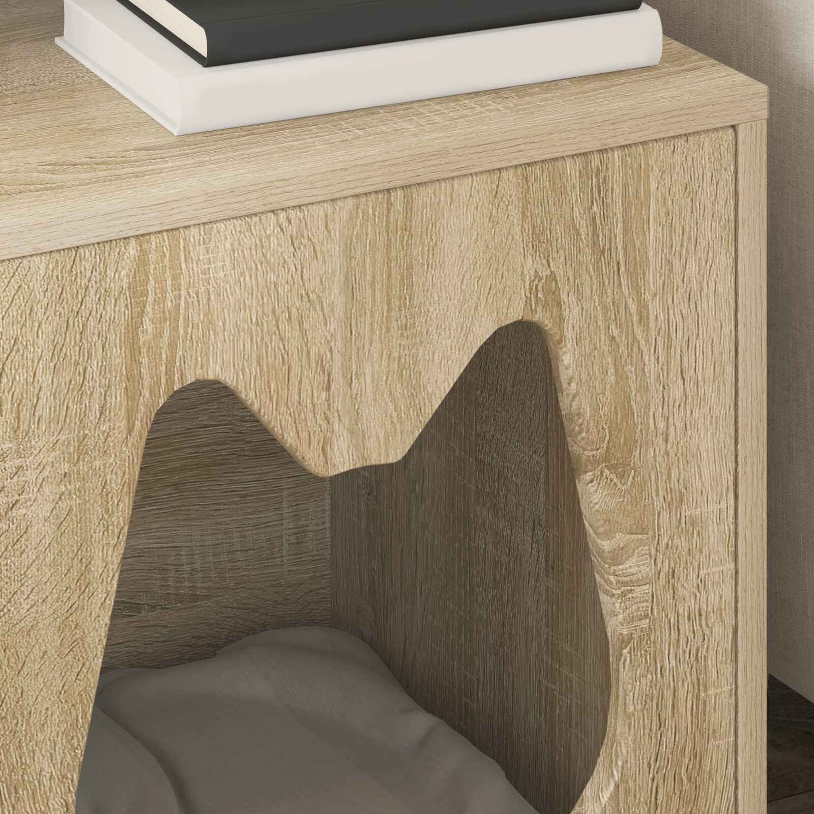 vidaXL Casa para Gatos Sonoma 42,5 x 40 x 53,5 cm Madera de ingenier&iacute;a, , large Imagen numero 5