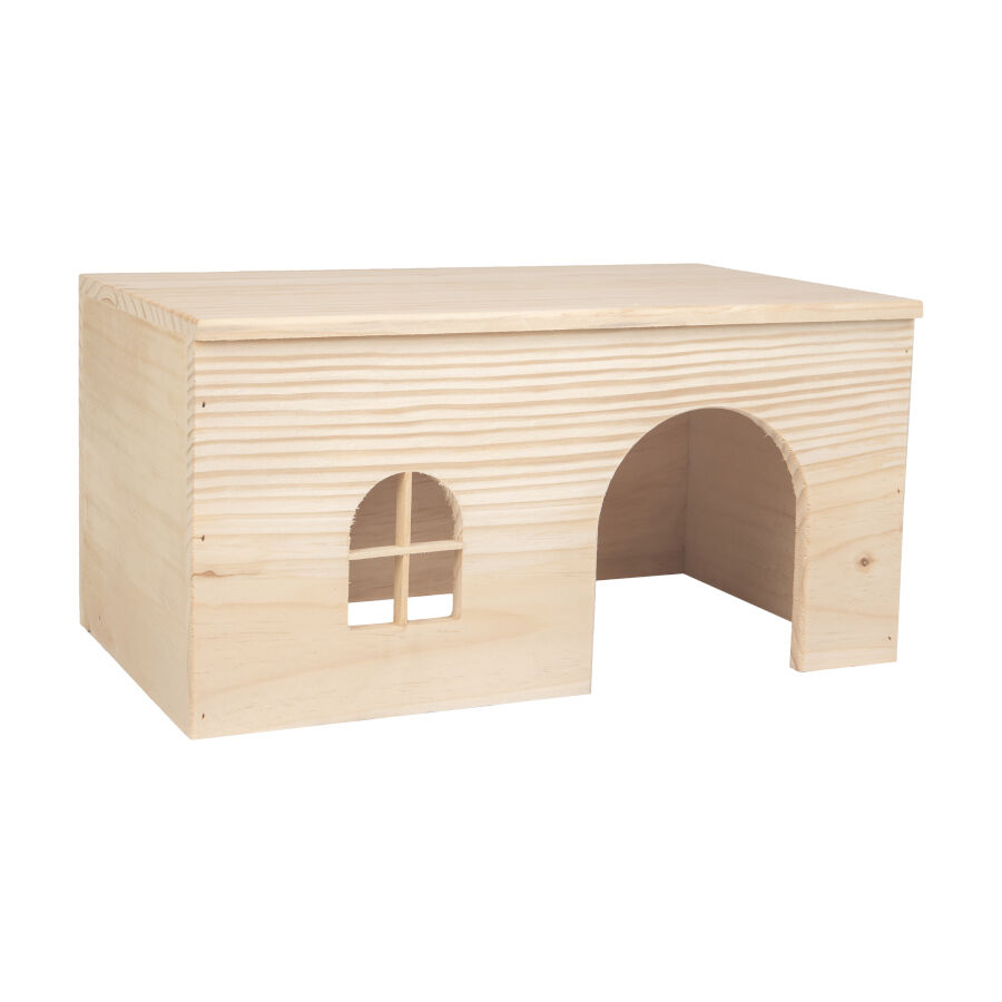 Flamingo Mody Natural Casa de Madera para roedores, , large Imagen numero 1