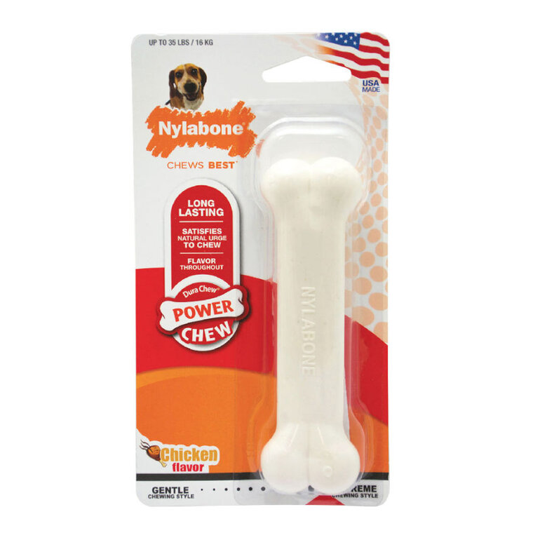 Nylabone Dura Chew Wolf hueso mordedor de nylon para perros, , large image number null