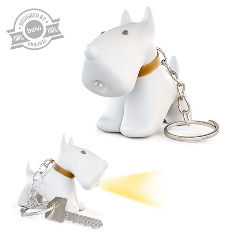 Llavero Terry en forma de perro color Blanco, , large image number null