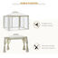 Outsunny Cenador de Jard&iacute;n 3x3 m Pabell&oacute;n de Exterior con Doble Techo de Ventilaci&oacute;n 4 Cortinas Mosquiteras Laterales con Cremallera 8 Orificios de Drenaje Gazebo para Fiestas Patio Crema, , large indicador imagen numero 4
