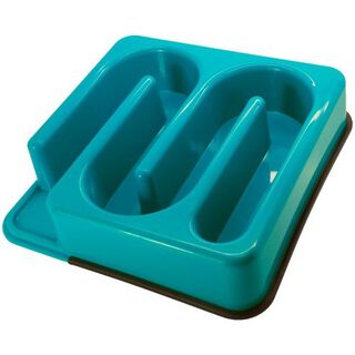 Cuenco de plástico de alimentación lenta color Azul