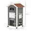 PawHut Casa para Gatos de Madera 59x55x109 cm, , large indicador imagen numero 3