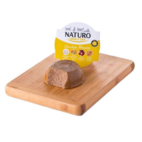 85 g Naturo Adult Pollo tarrina en mousse para gatos, , large Imagen numero 1