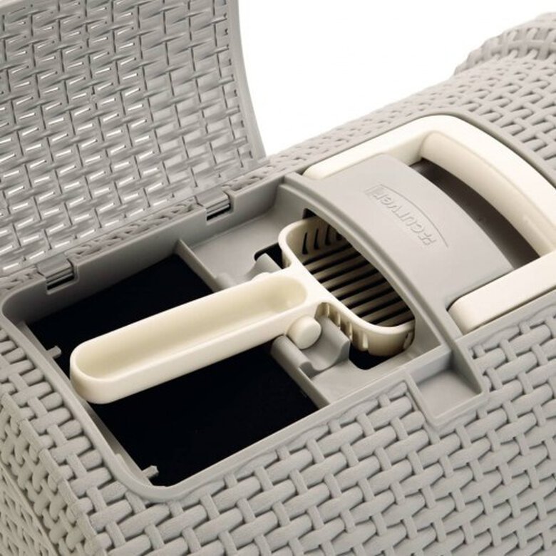 Caja cubierta de arena para gatos color Gris, , large image number null