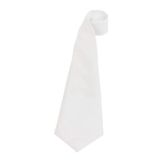 Corbata lisa para concurso Hípica color blanco