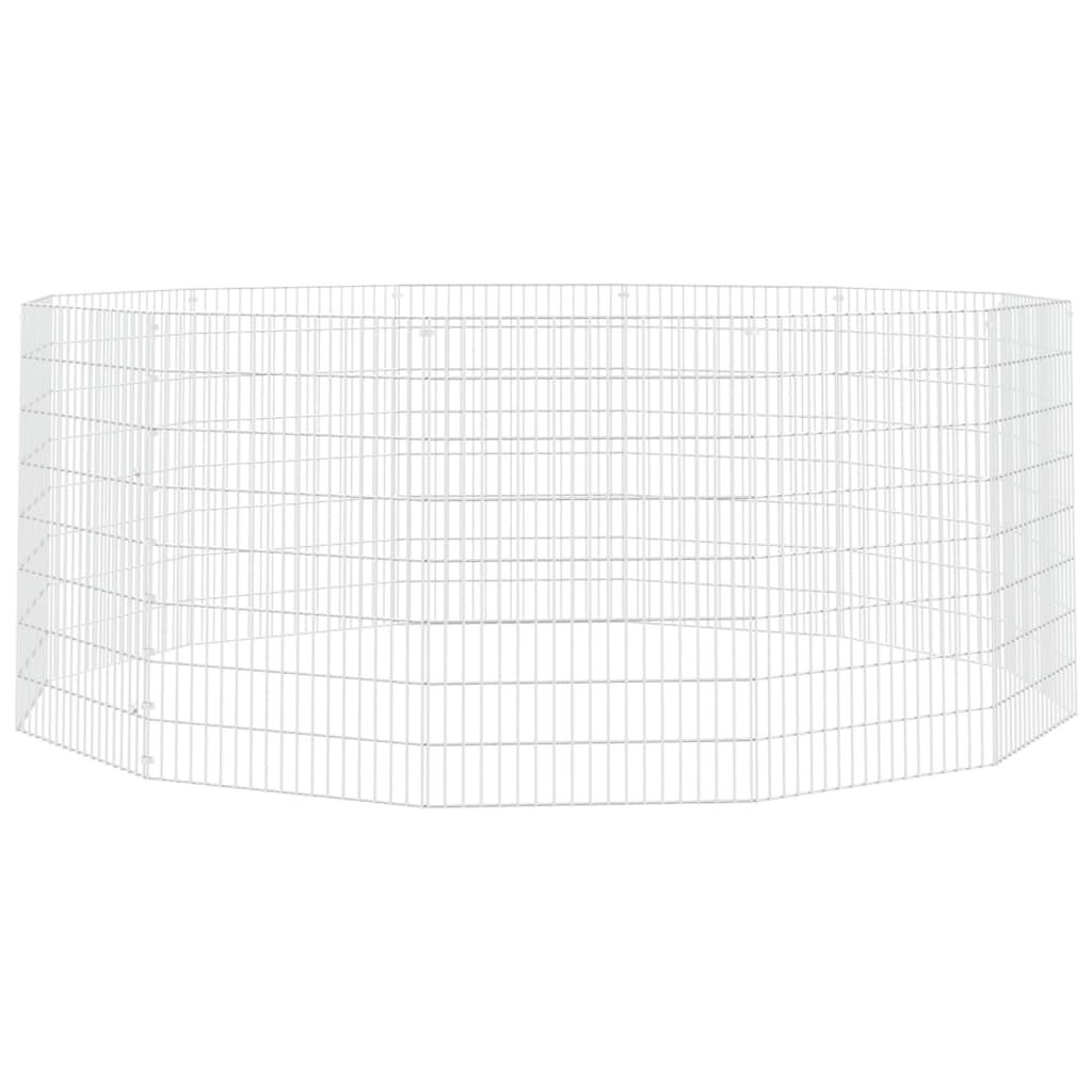 VidaXL Jaula resistente blanca para conejos y roedores thumbnail