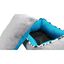 Cama Cuna Cuadrada Bicolor Reversible T2 55x45  Turquesa/Gris, , large indicador imagen numero 5
