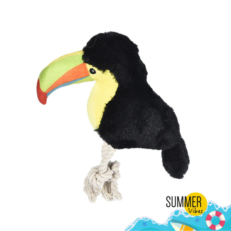 Summer Vibes Tucan de Peluche con Cuerda para perros, , large Imagen numero 2