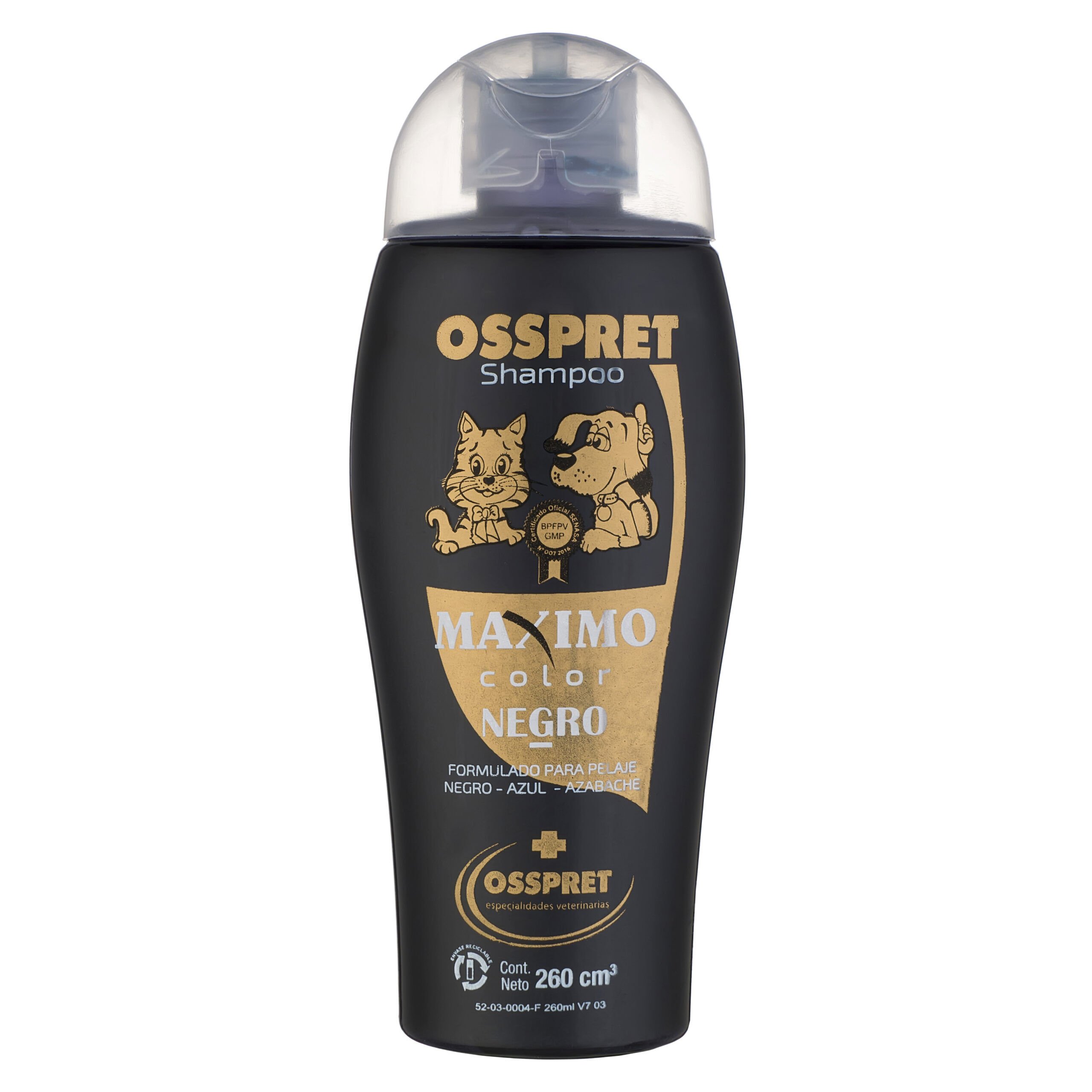 Osspret Champú Máximo Color Negro para perros