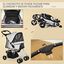PawHut Cochecito Plegable Gris para mascotas, , large indicador imagen numero 4