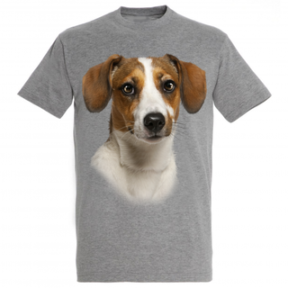 Camiseta Jack Russell color Gris