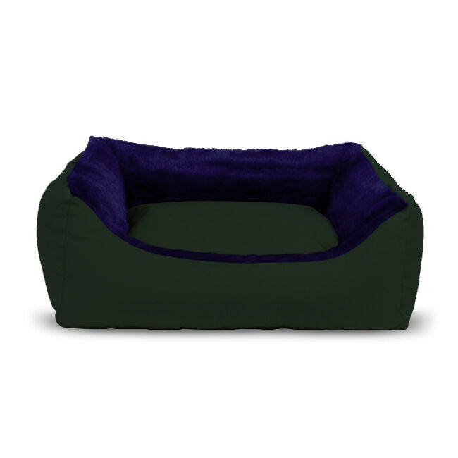 Gauty Cama para Perros y Gatos  Tela Impermeable y pelo - Verde y azul, , large Imagen numero 1