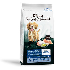 Dibaq Natural Moments Pienso Pavo y Pollo para cachorros razas grandes