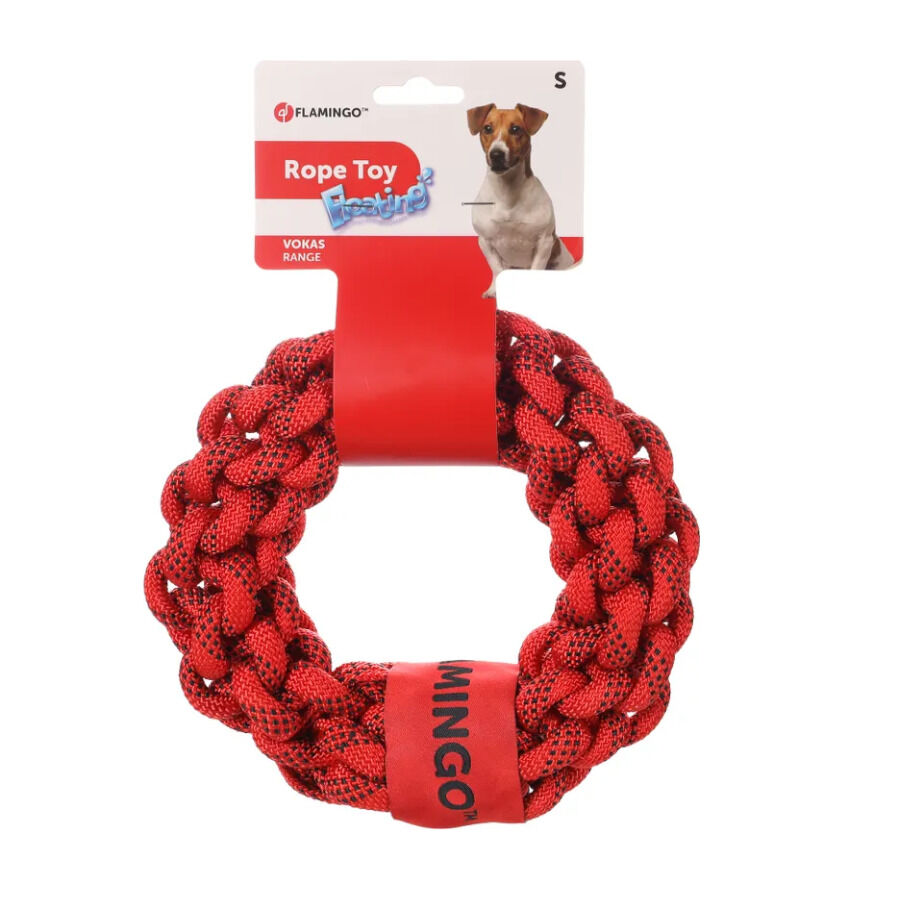 Flamingo Vokas Aro de Cuerda Rojo para perros, , large Imagen numero 1