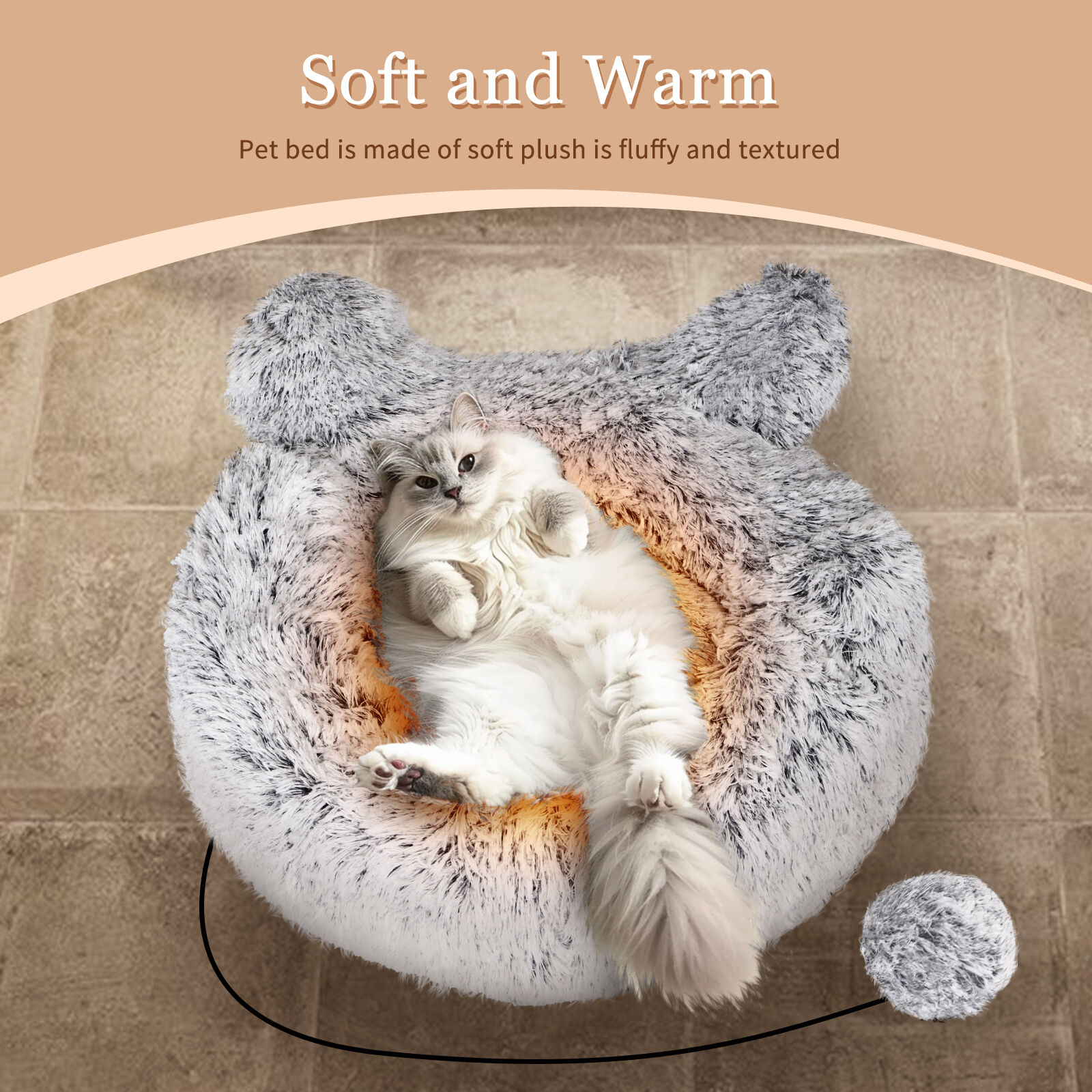 Nobleza Cama gris claro para gatos thumbnail