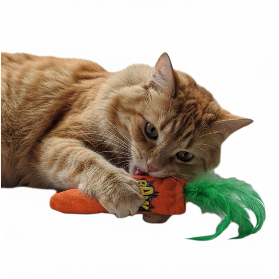 BAM! Peluche Zanahoria con Catnip para gatos, , large Imagen numero 5
