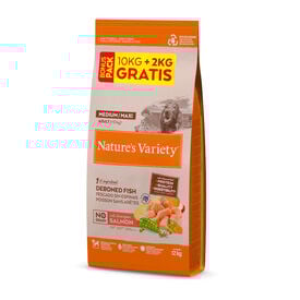 Nature's Variety No Grain Adult Medium Maxi Salmón pienso para perros