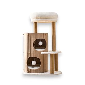 Althea Living - Árbol para Gatos Horizonte, 3 alturas, madera y sisal