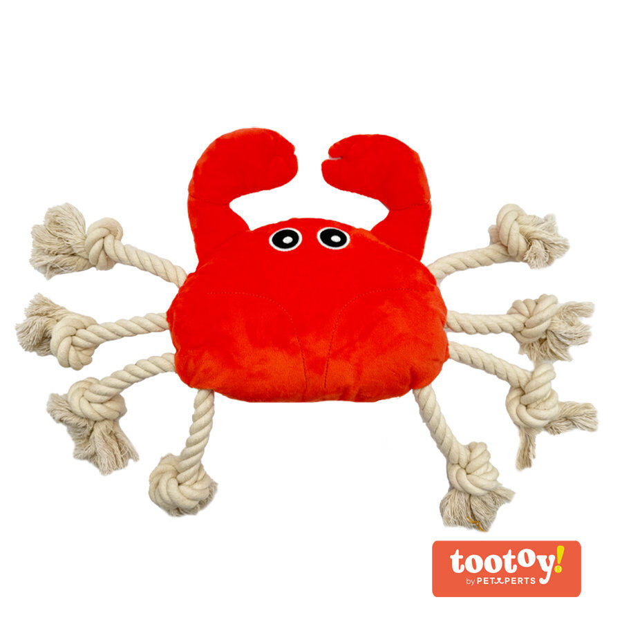 Tootoy! Comfort Fresh Crab peluche con cuerda para perros, , large Imagen numero 2