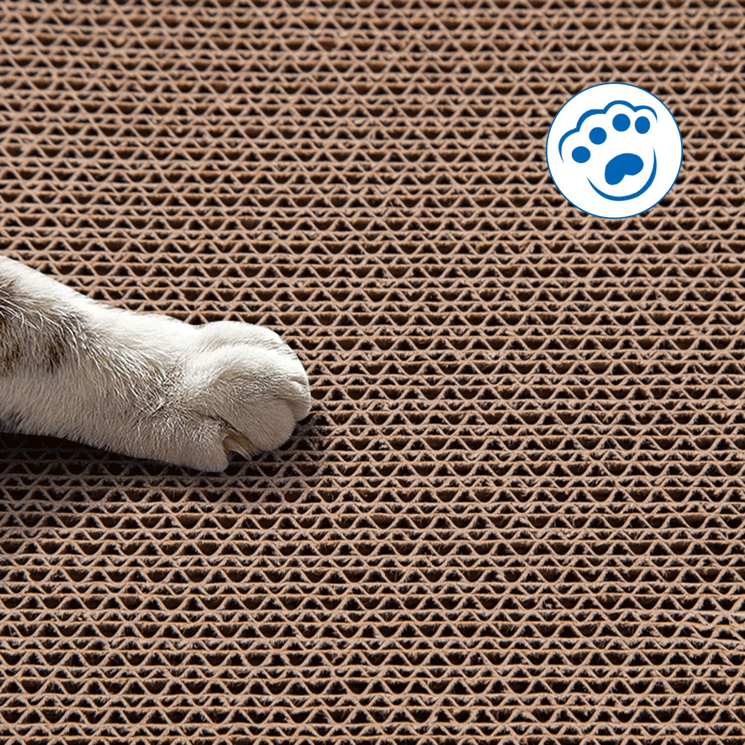 Nobleza Rascador Cart&oacute;n para Gatos Tableros 2 en 1 con Hierba Gatera, Rascador de Cart&oacute;n Corrugado, Rascador de Muebles, Disponible en Ambos, , large Imagen numero 3