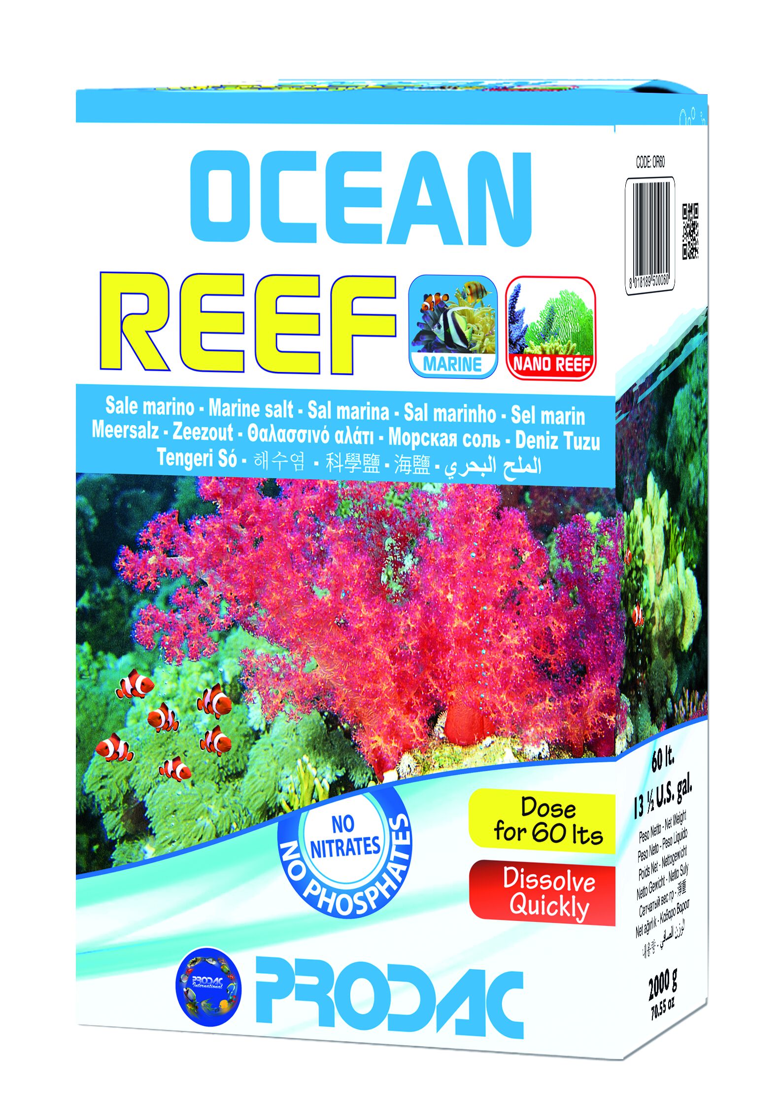 Prodac Sal Ocean Reef sal marina para acuarios de arrecife thumbnail