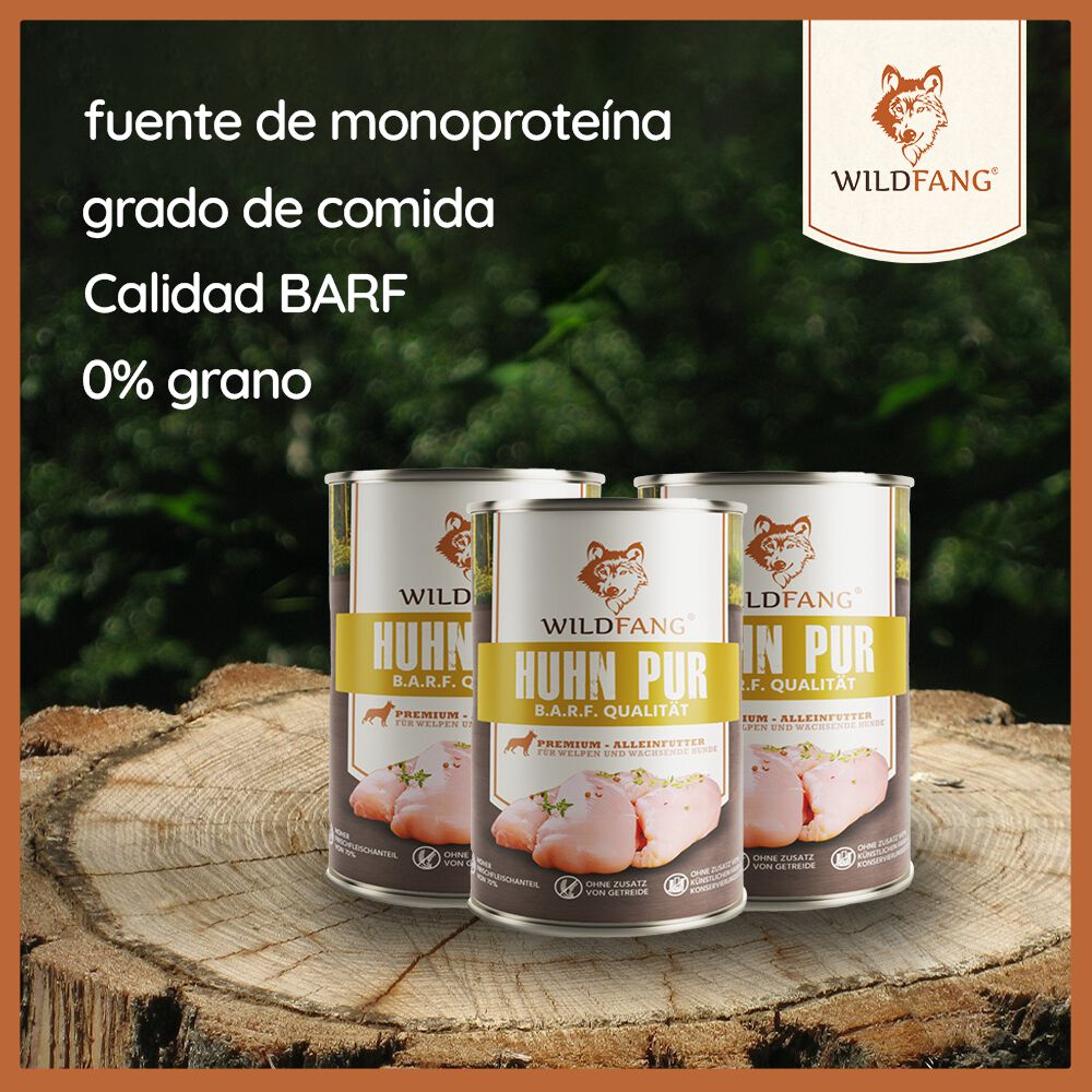 Wildfang Menú Barf Pollo Puro para perros thumbnail