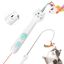 Nobleza - Varita Retráctil para Gatos, 5 Patrones LED, USB Recargable, Plumas Juguete Interactivo para Gatos, , large indicador imagen numero 1