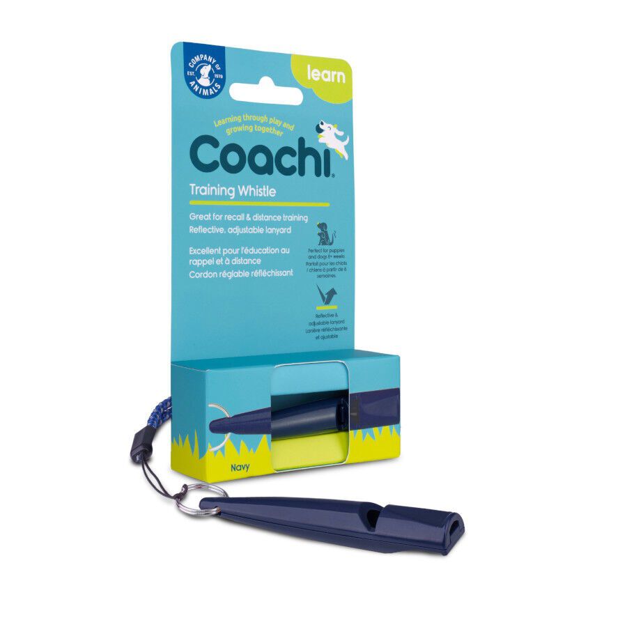 Coachi silbato de adiestramiento azul para perros