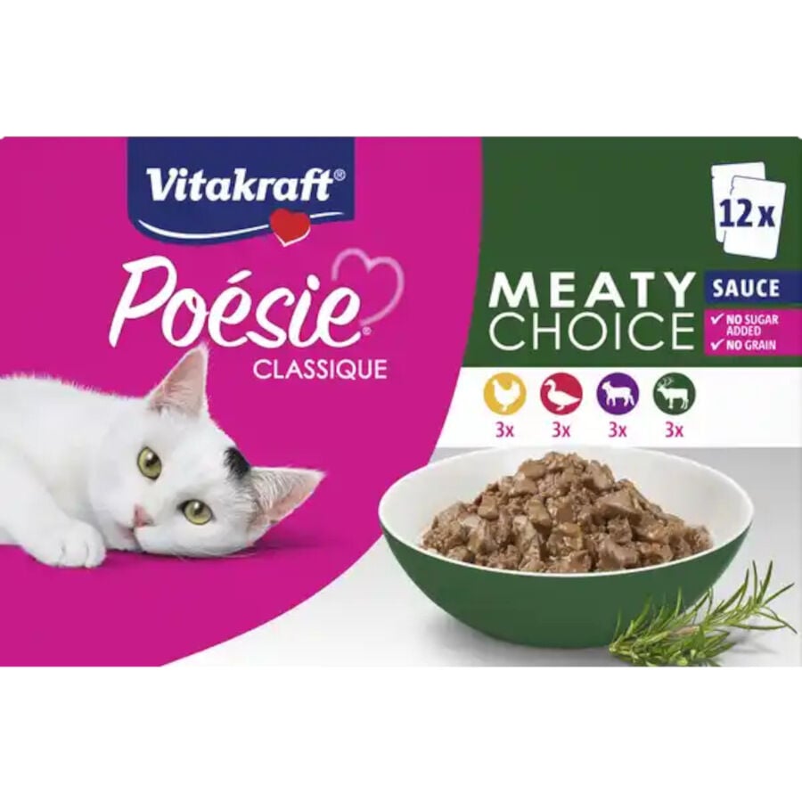 Vitakraft Poésie Classique Carnes Sobre en Salsa para gatos