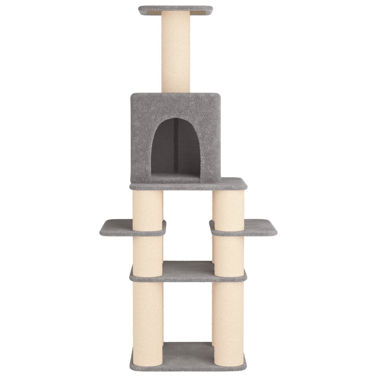 vidaXL &Aacute;rbol para gatos con postes de sisal Muebles Gatos jugar mascotas Torre, , large Imagen numero 5