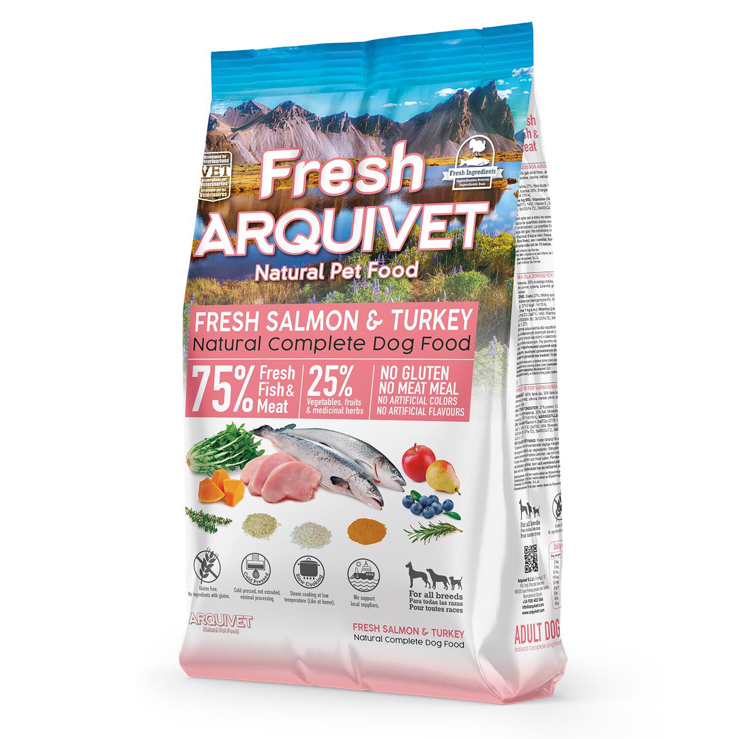 Arquivet Fresh Salmon & Turkey 10 Kg, , large Imagen numero 2